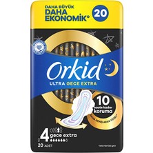 Orkid Ultra Extra 4'lü Gece Extra 20 Adet