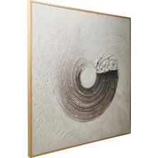 Evidea Deco Zoe Tablo - Ekru - 100X100 cm