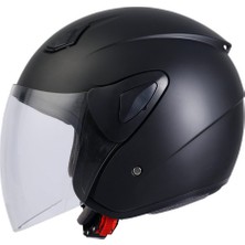 Sway Sw 733 Mat Siyah Yarım Kask