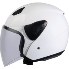 Sway Sw 733 Beyaz Yarım Kask