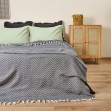Evidea Soft Wicker Çift Kişilik Yatak Örtüsü - Indigo - 200X230 cm