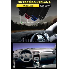 Mazda 626 (1998-2000) 3D Torpido Koruma Kılıfı - Ön Göğüs Kaplama - Siyah Şerit
