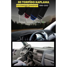 Volkswagen Transporter T4 (1990-2003) 3D Torpido Koruma Kılıfı - Ön Göğüs Kaplama - Gri Şerit