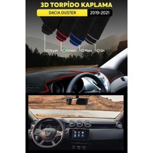 Dacia Duster 2018-2020 Torpido Kılıfı- Kırmızı