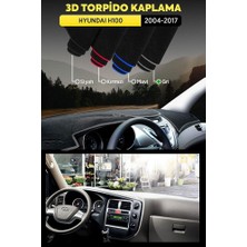 Hyundaı H100 (2004-2017) 3D Torpido Koruma Kılıfı - Ön Göğüs Panel Kaplama - Gri Şerit
