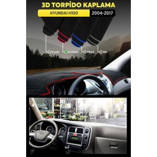 Hyundaı H100 (2004-2017) 3D Torpido Koruma Kılıfı - Ön Göğüs Panel Kaplama - Kırmızı Şerit