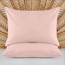 Evidea Soft Basic 2'li Yastık Kılıfı - Gülkurusu - 50X70 cm