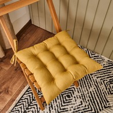 Evidea Soft Traum Sandalye Minderi - Hardal - 40x40 cm