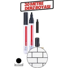 Derz Arası 30 Metre Boyama Rötüş Kalemi Siyah