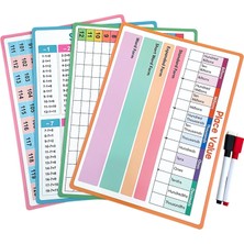 Yishe 4 Çocuk Matematik Silinebilir Dayanıklılık Çift Taraflı (Yurt Dışından)
