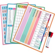 Yishe 4 Çocuk Matematik Silinebilir Dayanıklılık Çift Taraflı (Yurt Dışından)