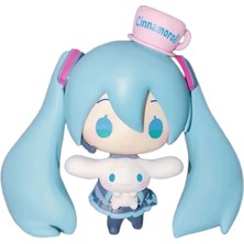 Shuijingfang Anime Hatsune Miku Bebek Cinnamoroll Bebek Miku Sevimli Aksiyon Figürü Q Versiyonu Bebek Modeli Pvc Masaüstü Süsleri Oyuncak (Yurt Dışından)