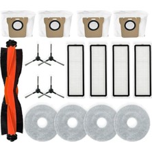 Gcp Like Xiaomi Robot Vakum X20 Pro / D102GL Vakum Parçaları Ana Silindir Yan Fırça Hepa Filtre Paspas Bezi Toz Torbaları (Yurt Dışından)