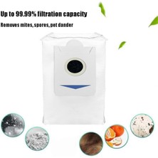Forge Jungle Ecovacs Deebot X5 Pro/ X5 Omni/ X2 Omni/ X2/ X2 Pro/ DEX86 Robot Süpürgeler Için 6 Adet Toz Torbası Temizleyici Yedek Parçaları (Yurt Dışından)