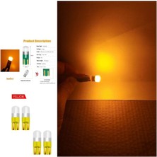 (4xadet) 1 Set Professıonal T10 LED 12V Thermoplastıc Ceramıc Dipsiz Ampul Thermoplastıc Seri