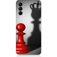 Samsung Galaxy A35 Uyumlu Piyonun Taçlı Hayali  Desenli Silikon Kılıf