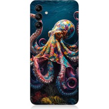 Samsung Galaxy A04S Uyumlu Derinliklerde Sekiz Kol Ahtapot  Desenli Silikon Kılıf