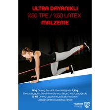 5 + 15 + 25 kg 3'lü Set Barfiks Lastiği Gym Resistance Band Antrenman Kas Geliştirme Bandı