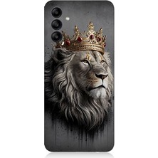 Samsung Galaxy A15 Uyumlu Kral Aslanın Gururlu Bakışı  Desenli Silikon Kılıf
