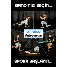 5 + 15 + 25 kg 3'lü Set Barfiks Lastiği Gym Resistance Band Antrenman Kas Geliştirme Bandı