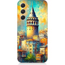 Samsung Galaxy A34 Uyumlu Galata’da Renkli Işıklar  Desenli Silikon Kılıf