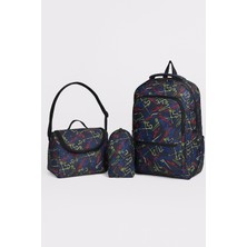 Wander Çocuk 3’lü Okul Sırt Çanta Seti – Desenli Sırt Çantası, Beslenme Çantası ve Kalemlik