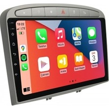 Peugeot 308 Gri 2007-2014 4gb Ram 32GB Hafıza 4 Çekirdek Carplay Kamera Android Multimedya