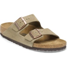 Birkenstock Arizona Vl Kahverengi Unisex Terlik Düz Taban Deri Günlük Kullanım İçin Tasarlandı
