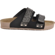 Siyah Hafif Cırtlı Kadın Terlik 20-009 Z