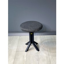 Hey Tabure Puf Makyaj Masası Sandalyesi Metal Sandalye Tekli Çap 39 x Yükseklik 51 cm