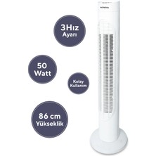 Kumtel KTF-259 Kule Tipi Vantilatör