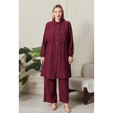 Kadın Büyük Beden Bolerolu 2'li Takım