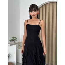 Gökyüzü Moda Tivoli Ip Askılı Elbise