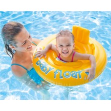 Intex My Baby Float Oturaklı Bebek Flatörü 70 cm Çocuk Havuz ve Deniz Simidi (6-12 Ay) M-56585