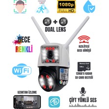O-Kam Dual Lens 2+2mp Wifi Güvenlik Kamerası Gece Renkli 355° Çift Ses Sd Destekli