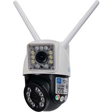 O-Kam Dual Lens 2+2mp Wifi Güvenlik Kamerası Gece Renkli 355° Çift Ses Sd Destekli