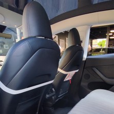 Bod Tesla Model Y Tay Tüyü Cepli Oto Koltuk Koruyucu Kılıf Iyon Serisi Gri