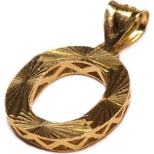  Altın 3 Boyutlu O Harfi