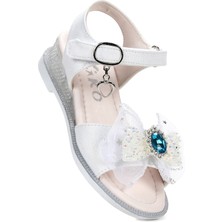 Kiko Kids Bufly Fiyonklu Kız Çocuk Sandalet Ayakkabı