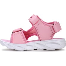 Kiko Kids Unicorn Günlük Işıklı Cırtlı Kız Bebek Sandalet Ayakkabı