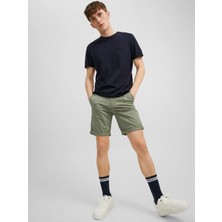Jack & Jones Erkek Regular Fit Haki Chino Şort - 12165604