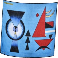 Deriderim Kandinsky Collage Desenli Bandana