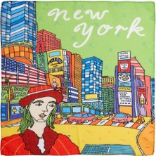 Deriderim New York Desenli Fular & Bandana