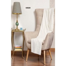 Şönil Kumaş Düz Desen Çift Taraflı Koltuk Örtüsü / Çekyat Örtüsü 175 x 215 Ebat
