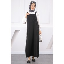 İmaj Butik Siyah Gömlek Kombinli Jile