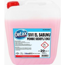 Detax Sıvı Sabun 20 kg Pembe Sedefli