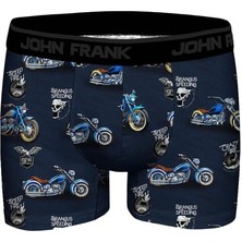John Frank Dijital Baskılı Erkek Boxer JFBD371-MOTO