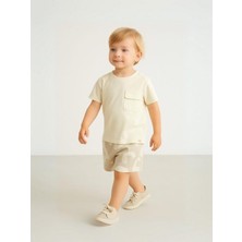 Erkek Bebek Kamuflaj Desenli Cepli Şort