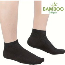 Unisex Bambu Dikişsiz Patik Çorap 10'çift