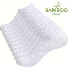 Unisex Bambu Dikişsiz Patik Çorap 10'çift